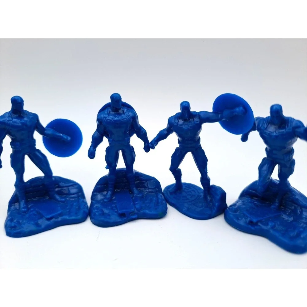 Marvel Avengers 10Pcs Diorama Heroes Captain America And Iron Man Cake Topper